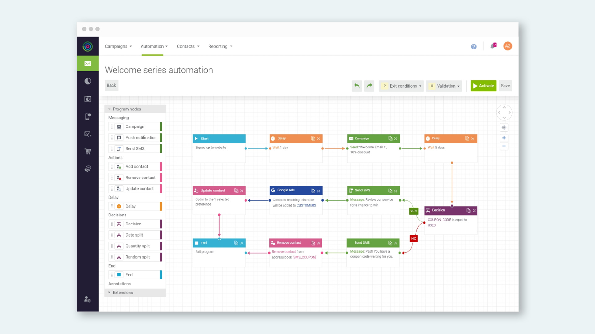 dotdigital automation builder